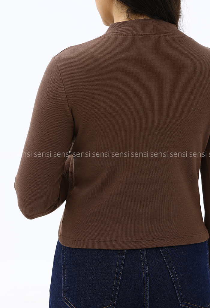 بلوز زنانه یقه ایستاده کبریتی کشی کد1006812